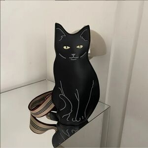 Black Cat-Shaped Crossbody Bag